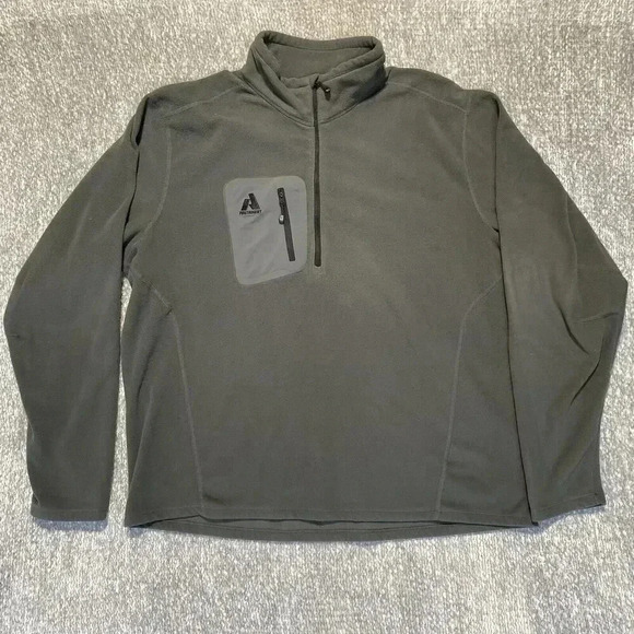 Eddie Bauer Men's Size 2XL Green Fleece 1/4 Zip First Ascent Sweater Lightweight - Picture 1 of 8